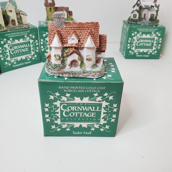 Cornwall Cottage Collection Set of 6 Vintage 1987 Hand Painted Museum Collection - Picture 14 of 16